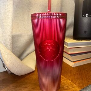 Starbucks Red Tumbler with Straw